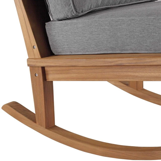 Alt view image 6 of 7 - Marina Outdoor Patio Teak Rocking Chair by Modway
