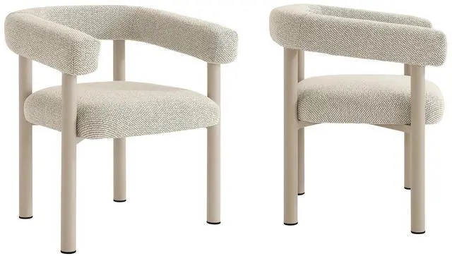 Main image of Nautica Outdoor Patio Aluminum Dining Armchairs Set of 2