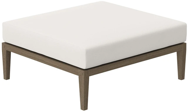 Alt view image 5 of 7 - Northlake Outdoor Patio Teak Ottoman by Modway