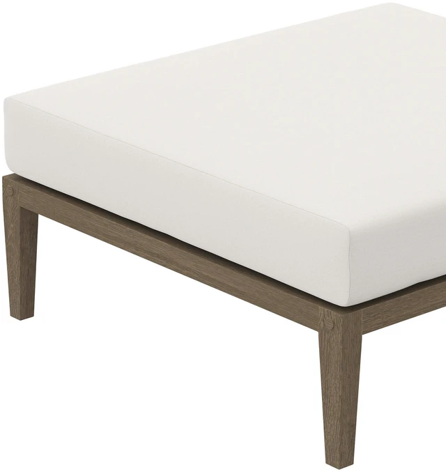 Alt view image 6 of 7 - Northlake Outdoor Patio Teak Ottoman by Modway