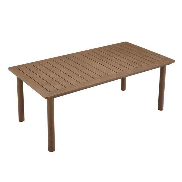 Alt view image 6 of 7 - Parkland 76" Outdoor Patio Aluminum Dining Table