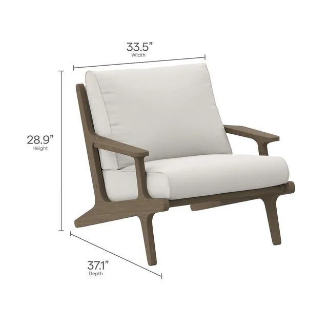 Alt view image 4 of 7 - Saratoga 3-Piece Outdoor Patio Teak Wood Furniture Set with Lounge Chairs and Side Table by Modway