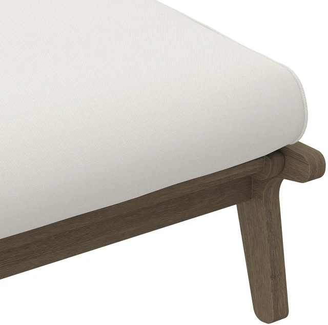 Alt view image 6 of 7 - Saratoga Outdoor Patio Teak Ottoman by Modway
