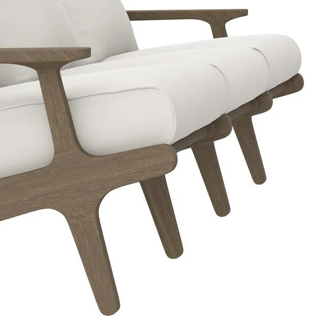Alt view image 7 of 7 - Saratoga Outdoor Patio Teak Sofa by Modway