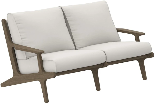 Main image of Saratoga Outdoor Patio Teak Wood Loveseat by Modway