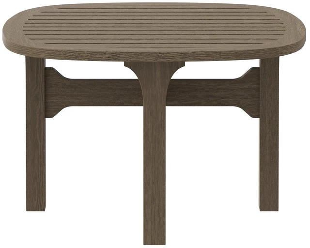 Alt view image 4 of 7 - Saratoga Square Outdoor Patio Teak Wood Side Table