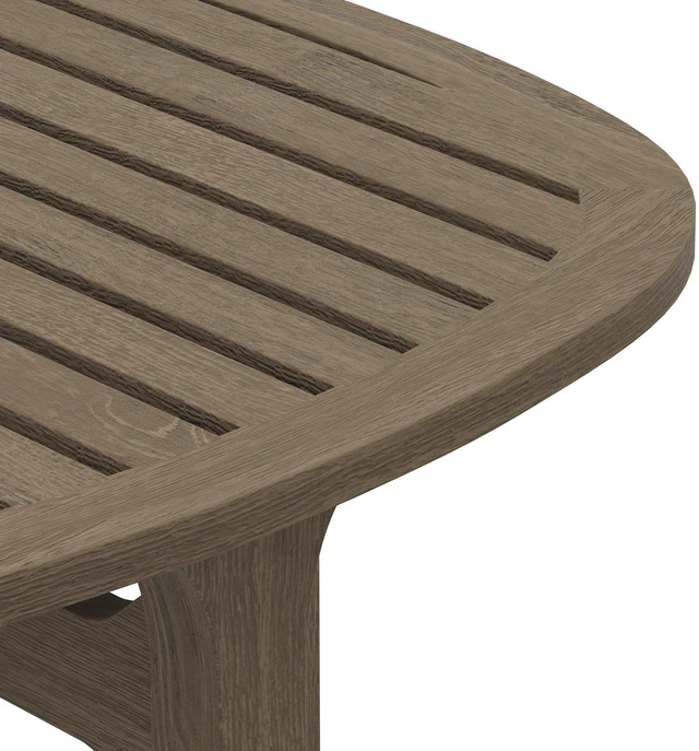 Alt view image 6 of 7 - Saratoga Square Outdoor Patio Teak Wood Side Table