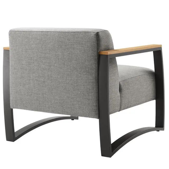 Alt view image 5 of 7 - Sauve Outdoor Patio Aluminum and Fabric Armchair by Modway