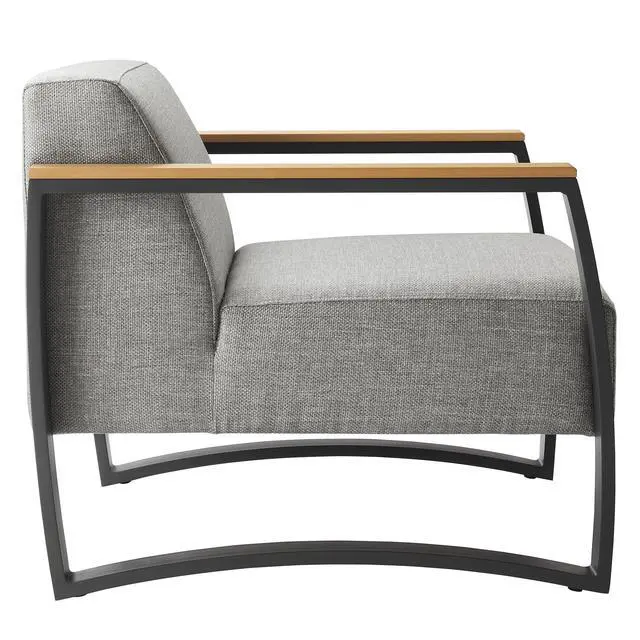 Alt view image 4 of 7 - Sauve Outdoor Patio Aluminum and Fabric Armchair by Modway