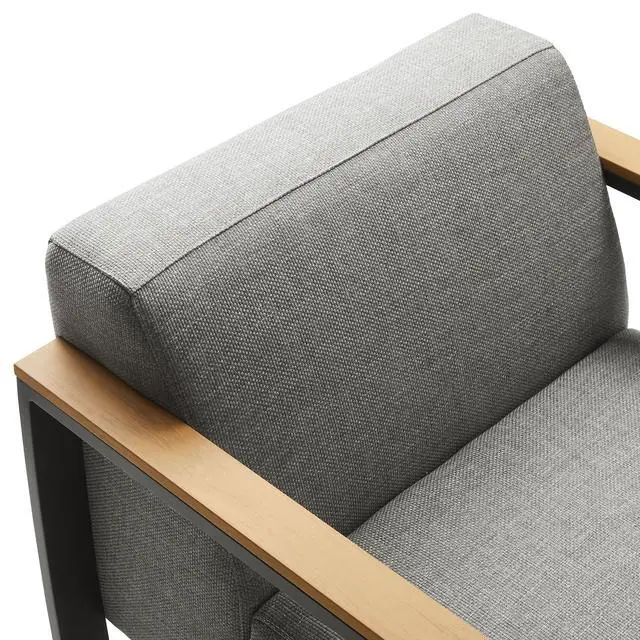 Alt view image 7 of 7 - Sauve Outdoor Patio Aluminum and Fabric Armchair by Modway