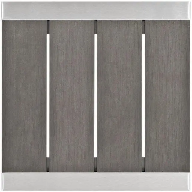 Alt view image 7 of 8 - Shore Outdoor Patio Aluminum Side Table - Silver Gray