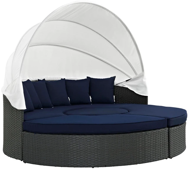 Main image of Sojourn Outdoor Patio Sunbrella Daybed Canvas Navy