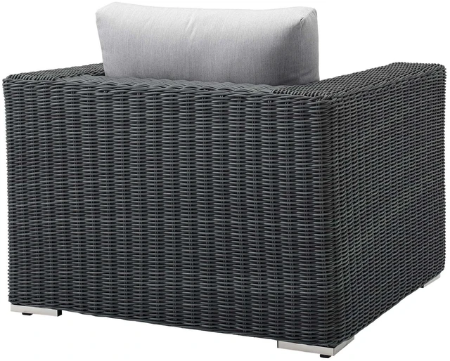 Alt view image 3 of 5 - Summon Outdoor Patio Fabric Sunbrella Armchair by Modway