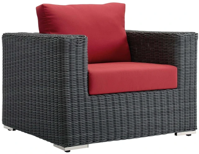 Alt view image 5 of 5 - Summon Outdoor Patio Fabric Sunbrella Armchair by Modway