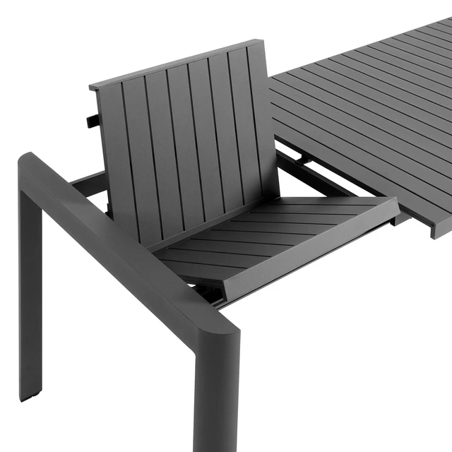 Alt view image 7 of 7 - Tahoe Outdoor Patio Aluminum Extendable Dining Table