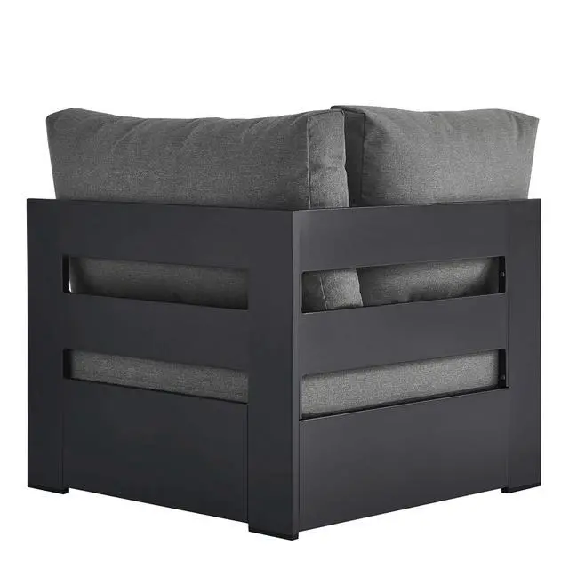 Alt view image 5 of 7 - Tahoe Outdoor Patio Powder-Coated Aluminum Modular Corner Chair by Modway