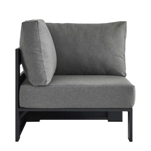 Alt view image 4 of 7 - Tahoe Outdoor Patio Powder-Coated Aluminum Modular Corner Chair by Modway