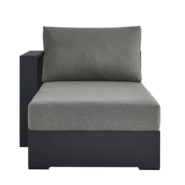 Alt view image 6 of 7 - Tahoe Outdoor Patio Powder-Coated Aluminum Modular Left-Facing Chaise Lounge by Modway