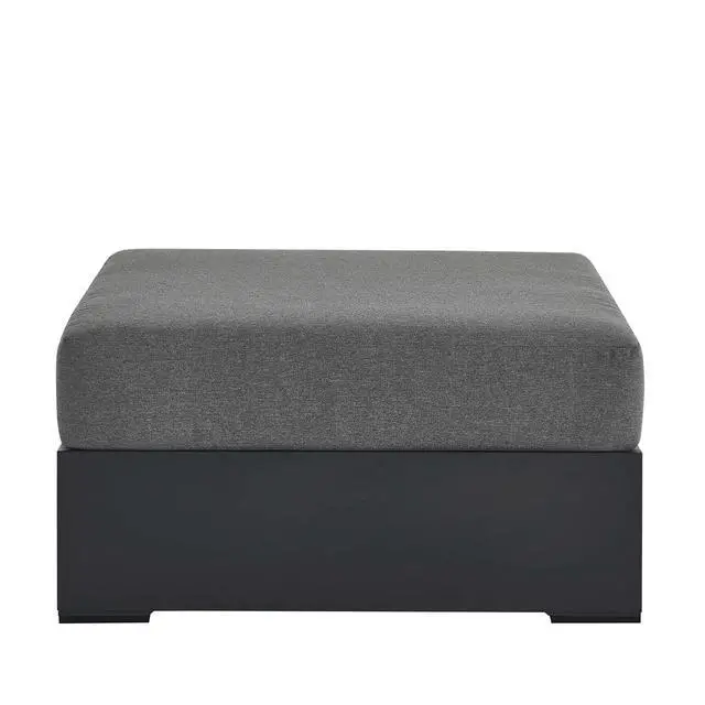 Alt view image 4 of 7 - Tahoe Outdoor Patio Powder-Coated Aluminum Ottoman by Modway