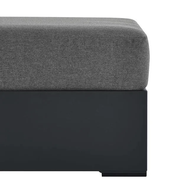 Alt view image 6 of 7 - Tahoe Outdoor Patio Powder-Coated Aluminum Ottoman by Modway