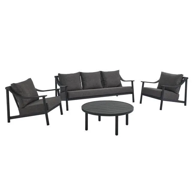 Main image of Terrace 4-Piece Outdoor Patio Aluminum Furniture Set