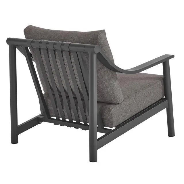 Alt view image 5 of 7 - Terrace Outdoor Patio Aluminum Accent Armchair