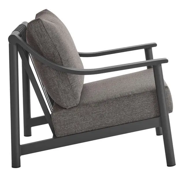 Alt view image 4 of 7 - Terrace Outdoor Patio Aluminum Accent Armchair