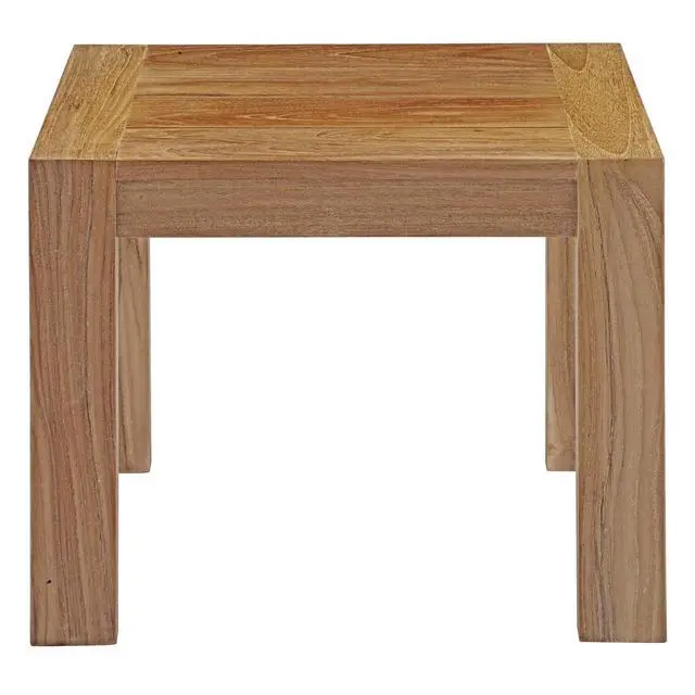 Alt view image 6 of 8 - Upland Outdoor Patio Wood Side Table - Natural