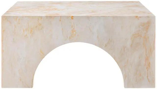 Alt view image 5 of 7 - Valen Indoor - Outdoor Patio Arched Concrete Coffee Table