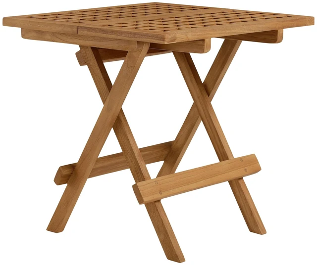 Alt view image 6 of 7 - Vienna 3-Piece Outdoor Patio Teak and Rope Folding Lounge Chairs and Side Table by Modway
