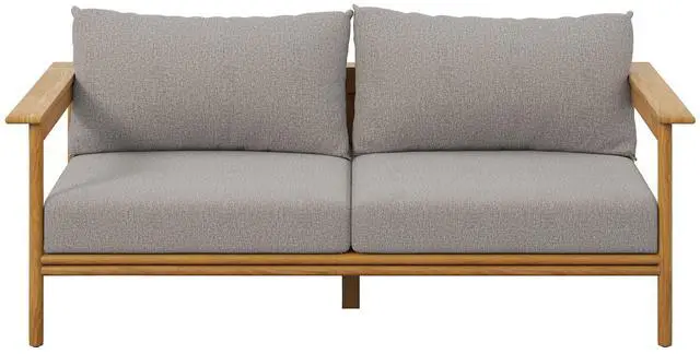 Alt view image 6 of 7 - Wren Outdoor Patio Teak Wood Sofa