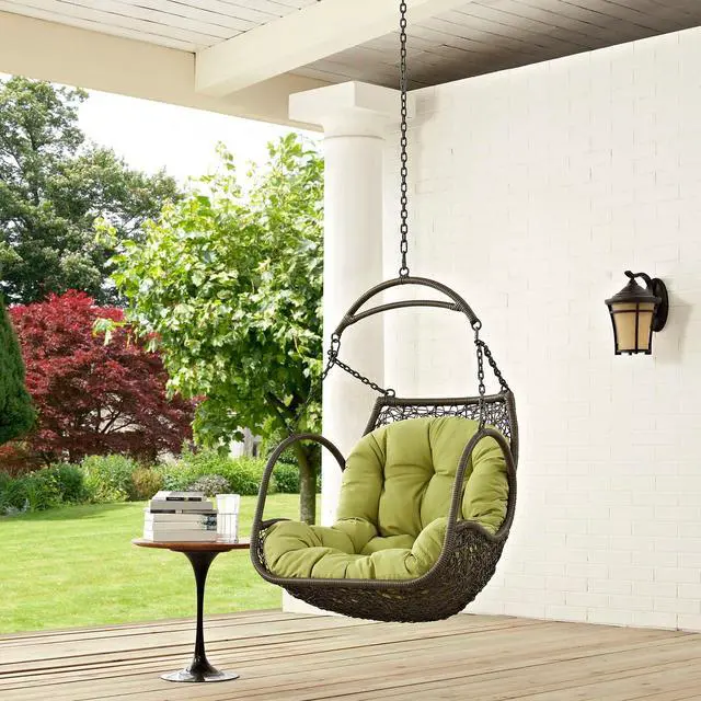 Alt view image 9 of 10 - Arbor Outdoor Patio Swing Chair Without Stand - Orange