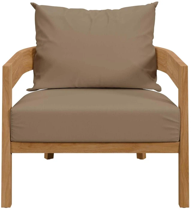 Alt view image 12 of 13 - Brisbane 3-Piece Teak Wood Outdoor Patio Outdoor Patio Set