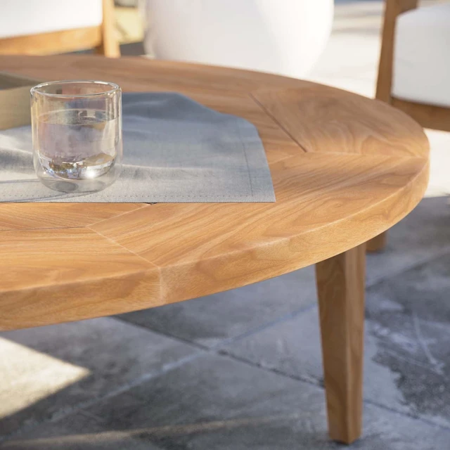 Alt view image 13 of 13 - Brisbane Teak Wood Outdoor Patio Coffee Table