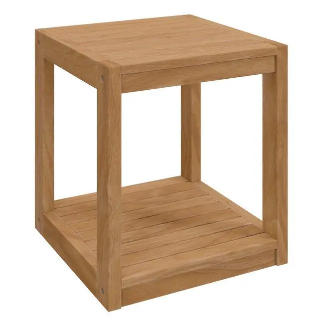 Alt view image 13 of 13 - Carlsbad 3-Piece Teak Wood Outdoor Patio Outdoor Patio Set