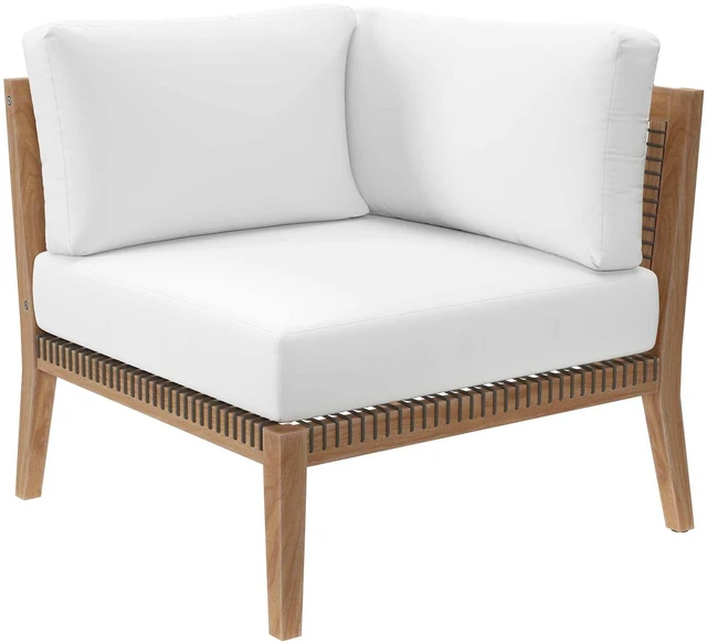 Alt view image 3 of 7 - Clearwater Outdoor Patio Teak Wood Loveseat
