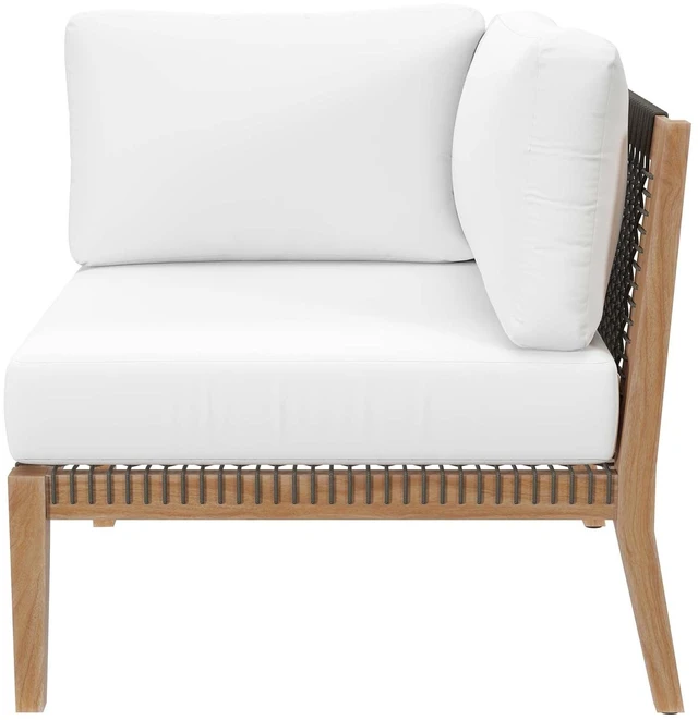 Alt view image 4 of 7 - Clearwater Outdoor Patio Teak Wood Loveseat
