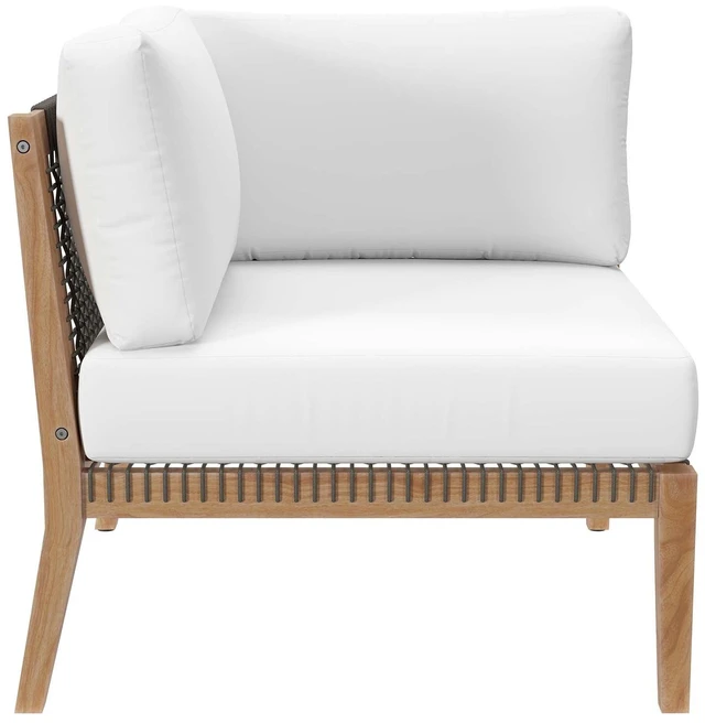 Alt view image 5 of 7 - Clearwater Outdoor Patio Teak Wood Loveseat