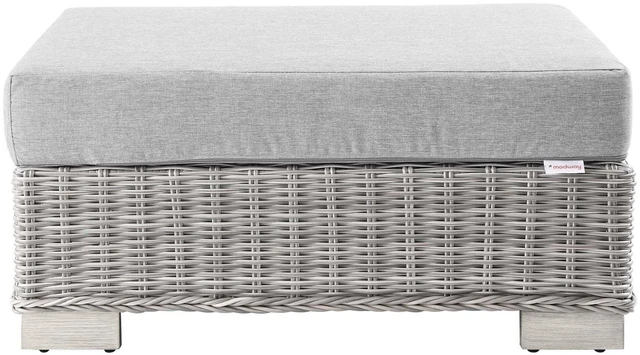 Alt view image 7 of 11 - Conway Outdoor Patio Wicker Rattan Ottoman