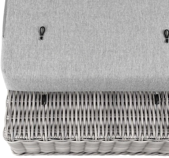 Alt view image 8 of 11 - Conway Outdoor Patio Wicker Rattan Ottoman