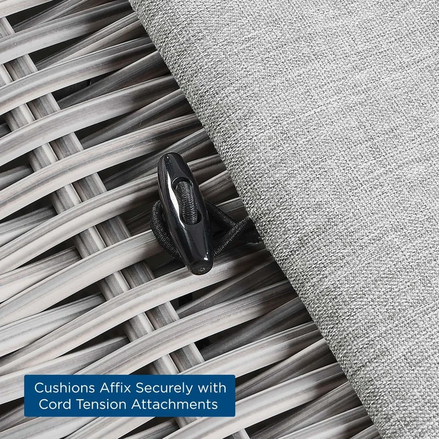 Alt view image 10 of 11 - Conway Outdoor Patio Wicker Rattan Ottoman