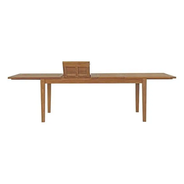 Alt view image 13 of 13 - Marina 7 Piece Outdoor Patio Teak Outdoor Dining Set - Natural