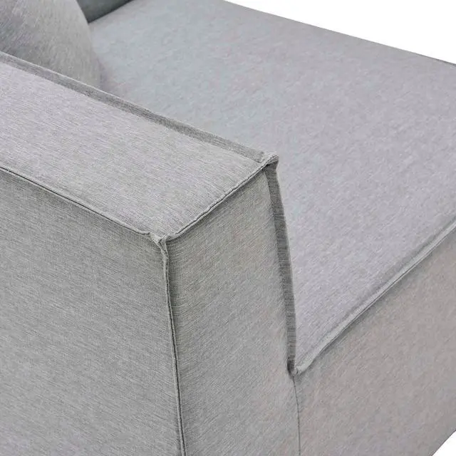 Alt view image 11 of 13 - Saybrook Outdoor Patio Upholstered Sectional Sofa Corner Chair White
