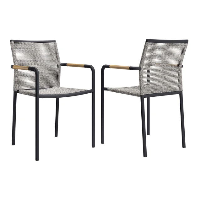 Alt view image 7 of 13 - Serenity Outdoor Patio Armchairs Set of 2