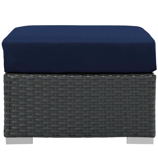 Alt view image 8 of 10 - Sojourn Outdoor Patio Sunbrella Ottoman - Canvas Antique Beige