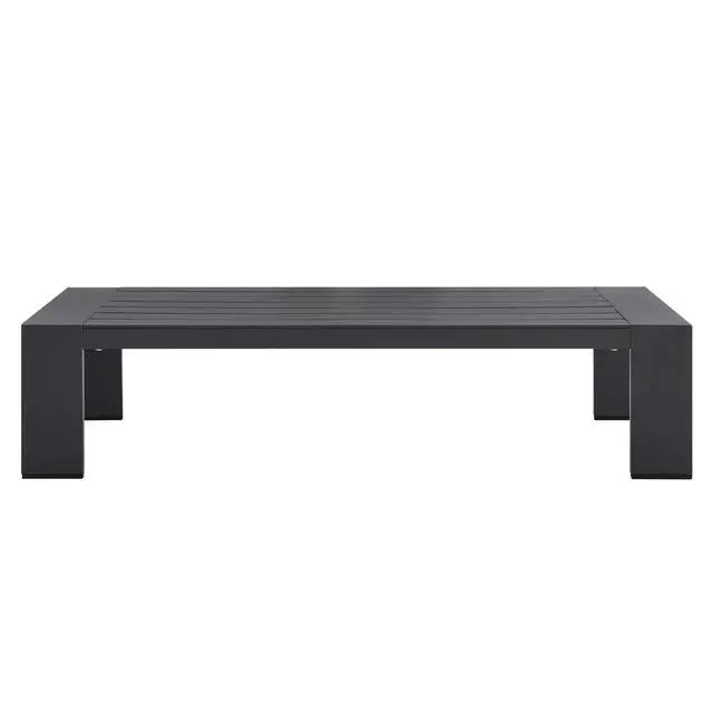 Alt view image 8 of 11 - Tahoe Outdoor Patio Powder-Coated Aluminum Coffee Table