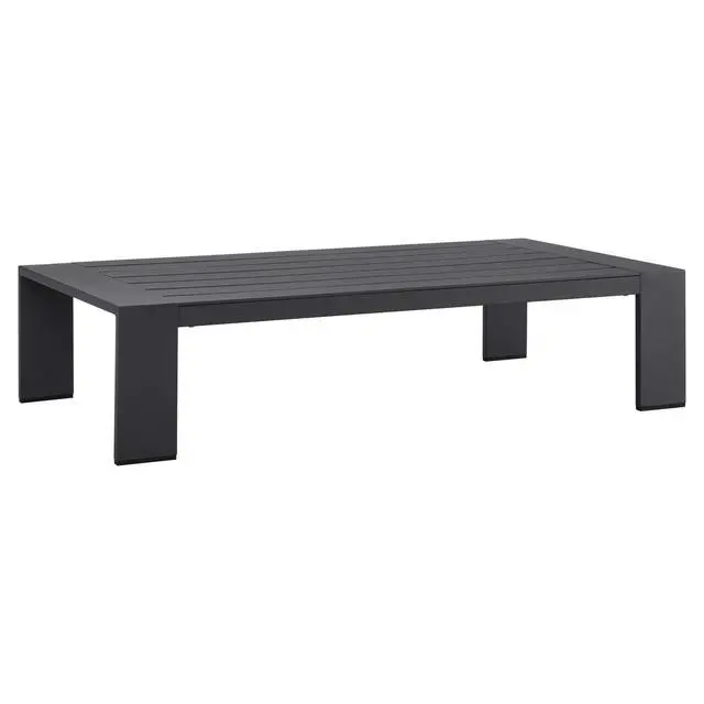Alt view image 5 of 11 - Tahoe Outdoor Patio Powder-Coated Aluminum Coffee Table