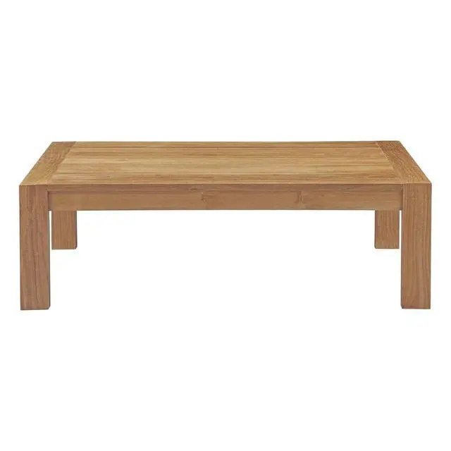 Alt view image 6 of 8 - Upland Outdoor Patio Wood Coffee Table - Natural