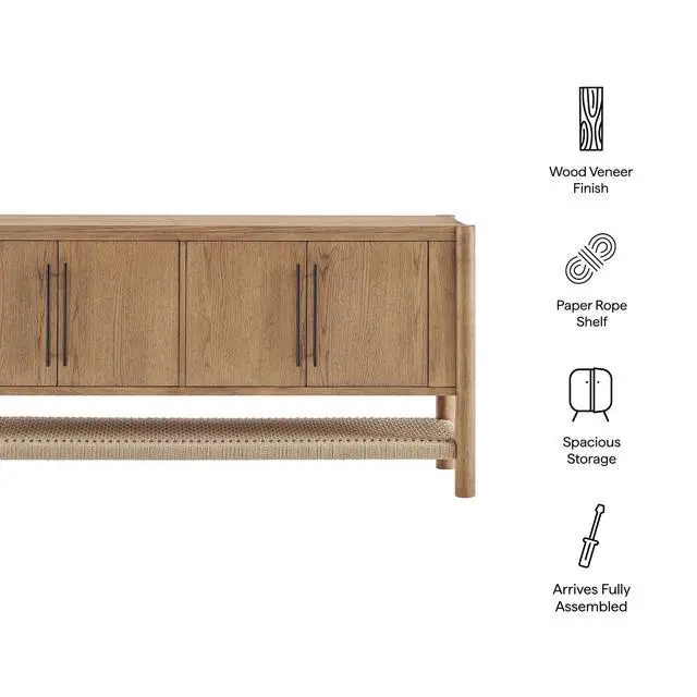 Alt view image 2 of 7 - Taschen 4-Door Wood Sideboard Cabinet by Modway
