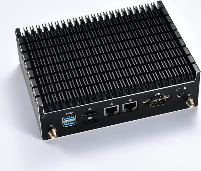 Alt view image 2 of 7 - GTBOX Mini PC Fanless 10th Gen Core i7 10510U (4Cores/8Threads, Up to 4.9GHz), 16GB DDR4 RAM 512GB NVME SSD,100% Silent Industrial Business Desktop Computer with Type-c/Win 11 Pro/Wi-Fi/BT 4.2/2x LAN